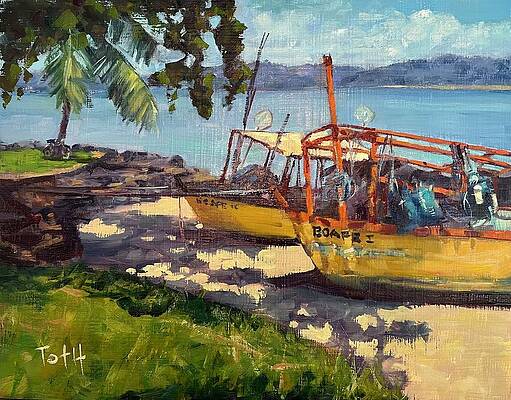 Painting - Fishing Boats by Laura Toth