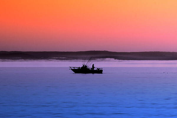 Michigan Photograph - Fishing Lake Superior by Vi Ray