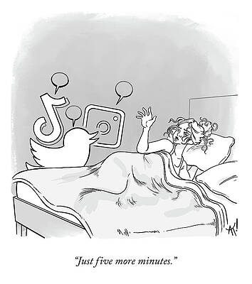 Clock Drawing - Five More Minutes by Akeem Roberts