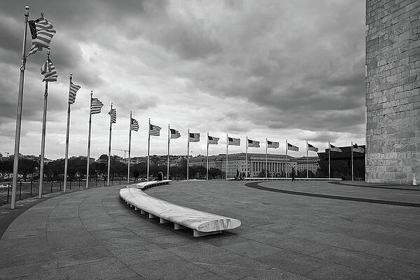 Wall Art featuring the photograph Flags Of Washington by Steven Nelson