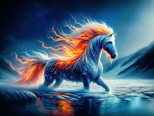 Digital Art - Flameheart by Bill And Linda Tiepelman