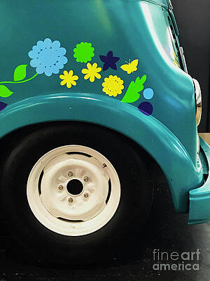 Wall Art featuring the photograph The Flower Power Food Truck by Rick Locke - Out of the Corner of My Eye