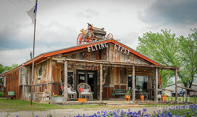 Texas Wall Art featuring the photograph Flying Gypsy Country Store by Ron Long Ltd Photography