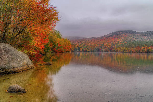 Wall Art featuring the photograph Fog Rolling In At Mirror Lake by Penny Polakoff
