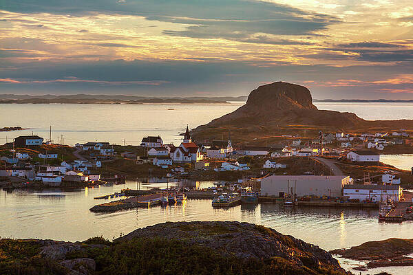 Wall Art featuring the photograph Fogo Island At Golden Light by Tatiana Travelways
