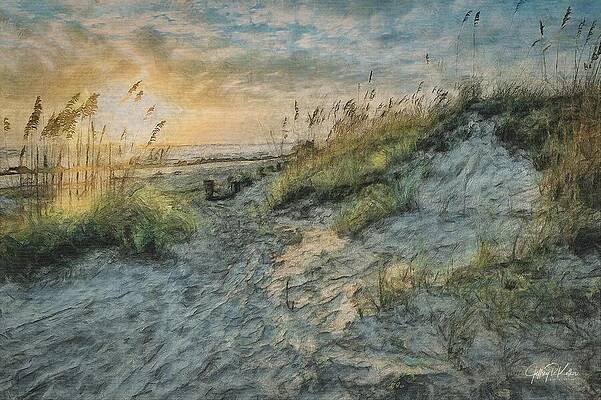 Wall Art featuring the painting Folly Beach Sunrise by Jeffrey Kolker
