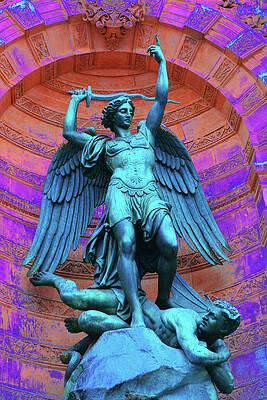 Abstract Photograph - Fontaine St. Michel - Abstract by Ron Berezuk