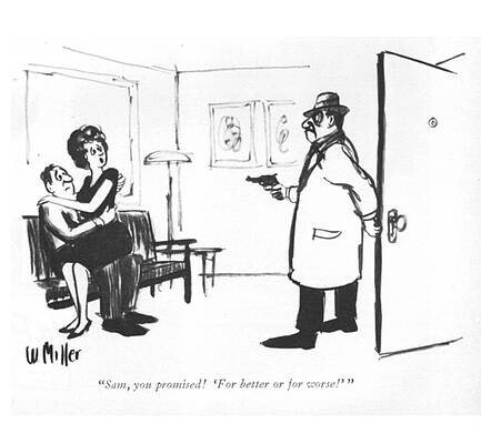 Lover Drawing - For Better Or For Worse by Warren Miller