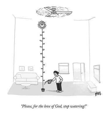 Humorous Tall Sunflower Indoors Wall Art