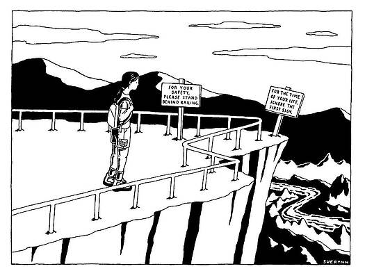 Hiking Drawing - For The Time Of Your Life by Suerynn Lee