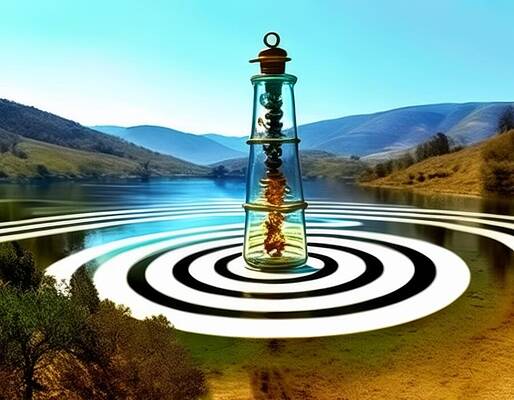 Landscape Wall Art featuring the digital art Force Field by Eris And AI