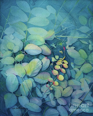 Wall Art featuring the painting Forest Flora by Lois Blasberg