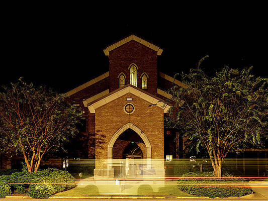 Gothic Church at Night Wall Art