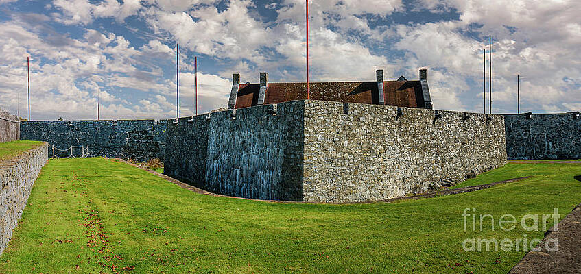 Vermont Photograph - Fort Ticonderoga Western Rampart by Ron Long Ltd Photography