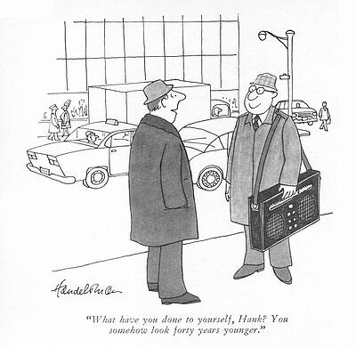 Youth Drawing - Forty Years Younger by JB Handelsman