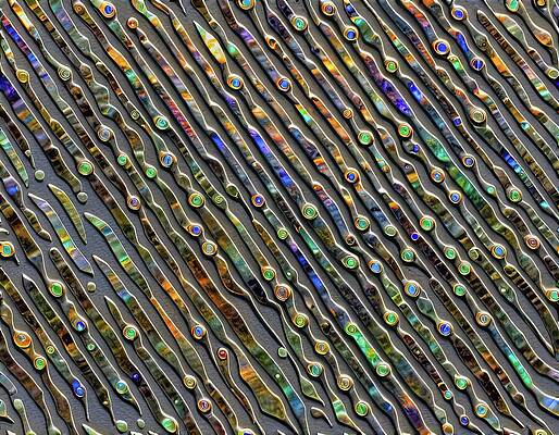 Colorful Abstract Mosaic Pattern Wall Art