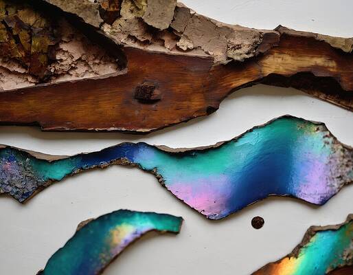 Vibrant Digital Art - Found After The Snow Melted by Eris And AI