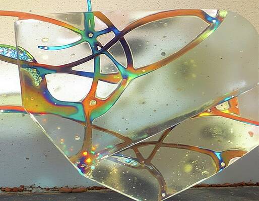 Colorful Digital Art - Found Glass by Eris And AI