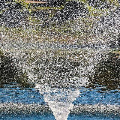 Wall Art featuring the photograph Fountain by John Linnemeyer