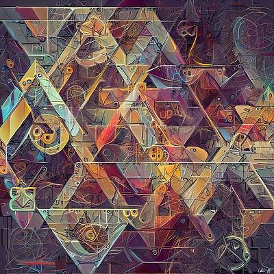 Intricate Digital Art - Fragmented Memory by Colin Hardman