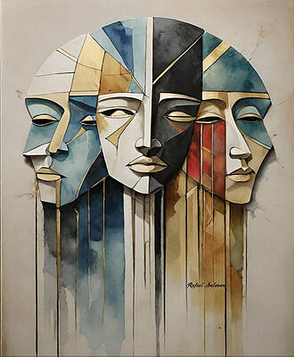 Wall Art featuring the digital art Fragments Of The Soul by Rafael Salazar