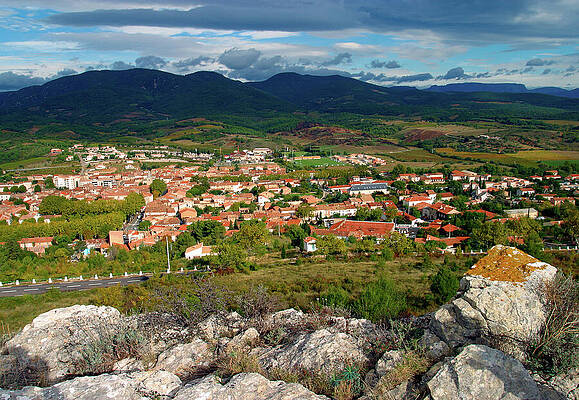 Quaint European Village in Countryside Wall Art