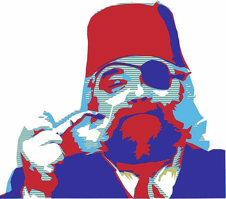 Franz Pasha Street Poster Style Portrait by Annalisa Rivera-Franz