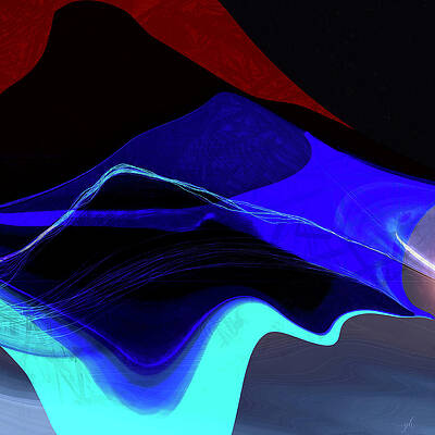 Wall Art featuring the digital art Fraught by Gina Harrison