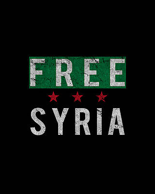 Cool Wall Art featuring the digital art Free Syria by Flippin Sweet Gear