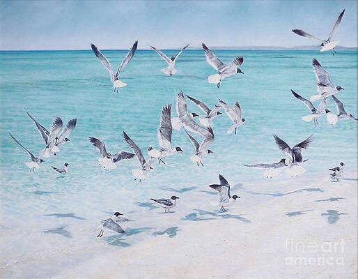 Bahamian Wall Art featuring the painting Freedom - Eleuthera by Roshanne Minnis-Eyma