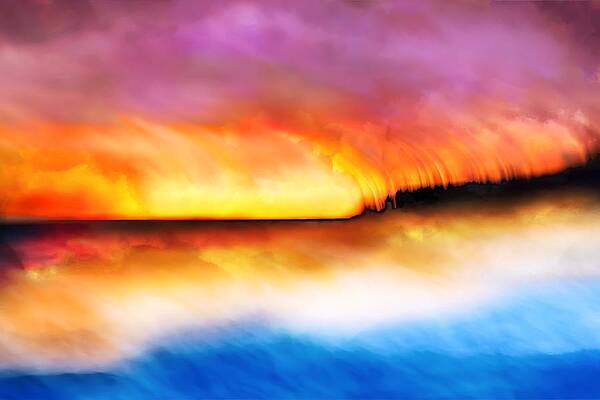 Sky Wall Art featuring the photograph French Beach Sunset by Ursula Abresch