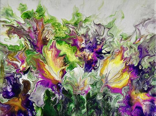 Fluid Painting - Fresh Bouquet by Art From the Heart