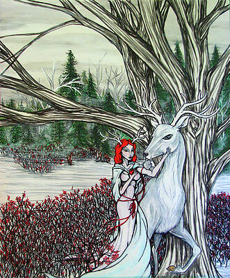 Wall Art featuring the painting Freya by Megan Thompson