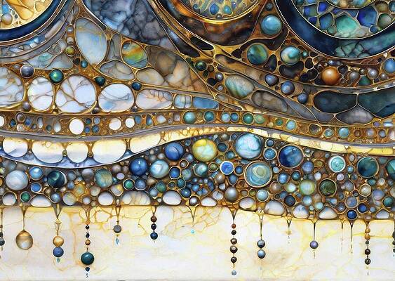 Intricate Wall Art featuring the digital art Fringe by Eris And AI