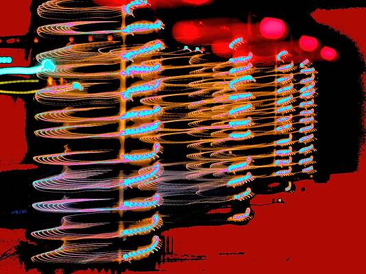 Red Digital Art - From Another Dimension by T Oliver