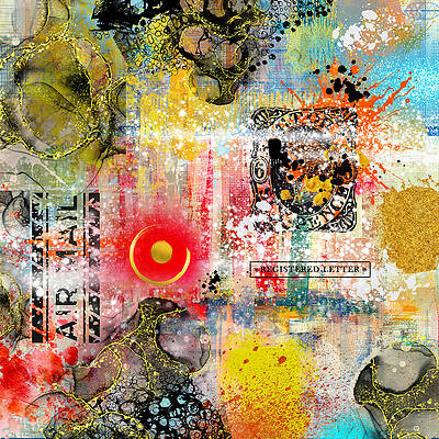 Wall Art featuring the mixed media From The Ether by Canessa Thomas