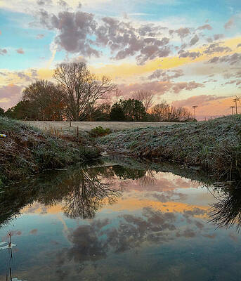 Christian Photograph - Frosty Reflections by Greg Lane