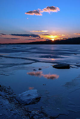 Sunset Wall Art featuring the photograph Frosty Reflections by Todd Wilkinson