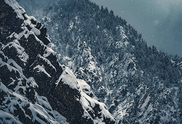 Moody Photograph - Frozen Canyon - Big Cottonwood Canyon, Utah by Abbie Warnock