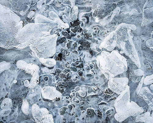 Frozen Ice Patterns Wall Art