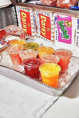 Wall Art featuring the photograph Fruit Juices At A Taqueria by Alex Lau