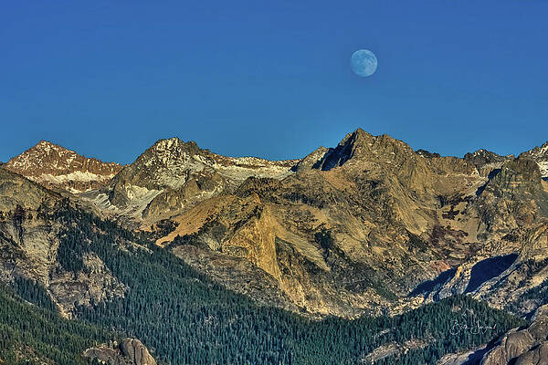 Majestic Mountain Range at Dusk Wall Art