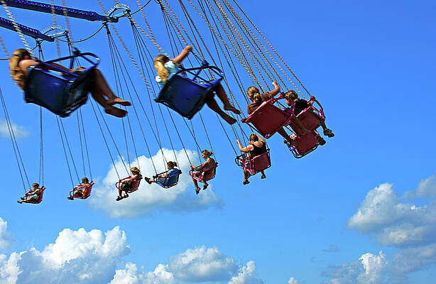 Wall Art featuring the photograph Fun Above The Clouds by Tatiana Travelways