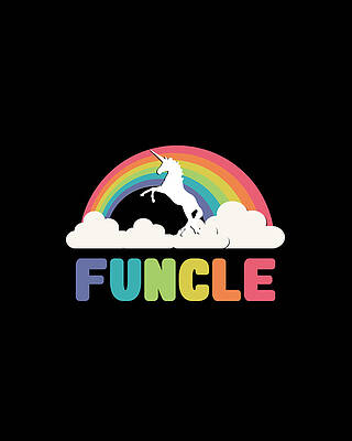 Cool Wall Art featuring the digital art Funcle by Flippin Sweet Gear