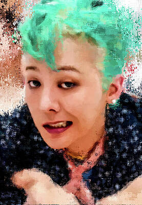 Expression Wall Art featuring the digital art G-dragon - Too Bad by Gradify Creations