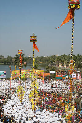 Wall Art featuring the photograph Gadda Festival, Solapur, India by Sanjay Marathe