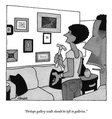 Minimalist Wall Art featuring the drawing Gallery Walls by William Haefeli