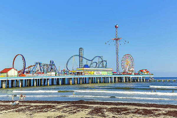 Photograph - Galveston Island Pleasure Pier by Kelley King