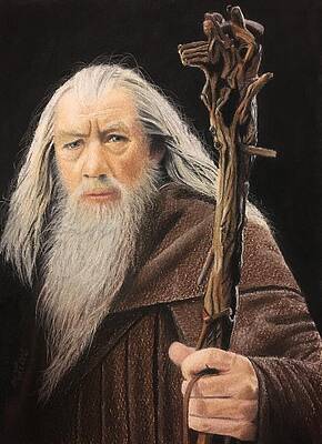 Gandalf the Grey Portrait Wall Art