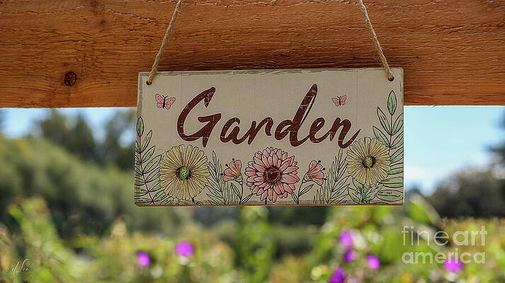 Wall Art featuring the photograph Garden Sign by D Lee